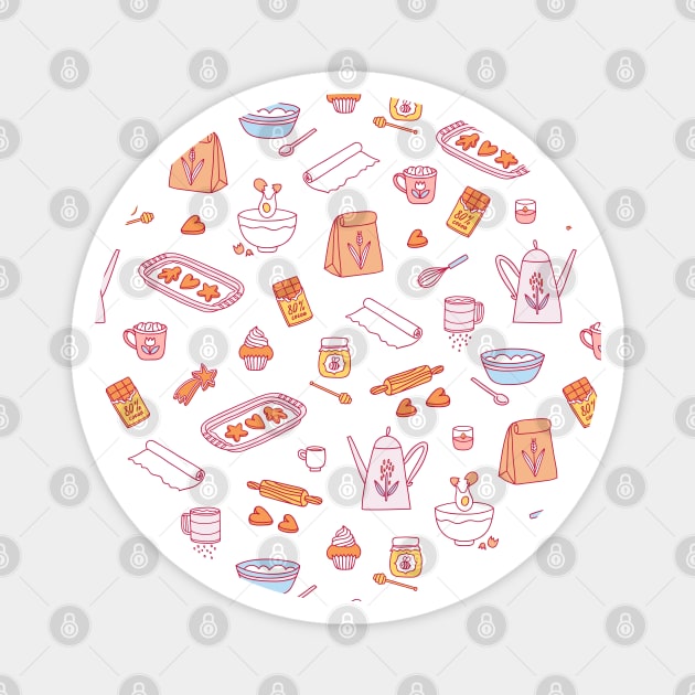 Home baking pattern Magnet by Stolenpencil